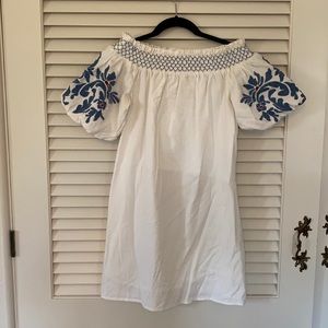 Off the shoulder, puff sleeve dress